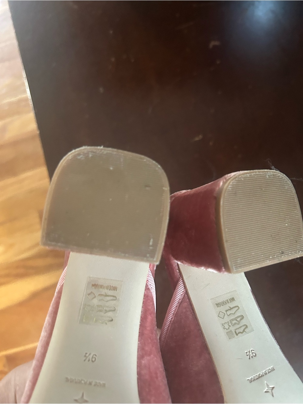 Tuckernuck Blush Velvet Tilda Mules - Picture 4 of 8